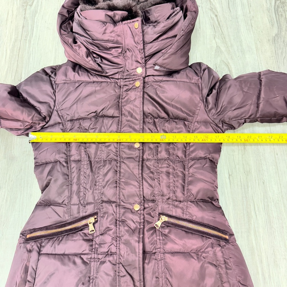 Vince Camuto Faux-Fur-Trim Zip-Pocket Puffer Coat size XS - Picture 6 of 10